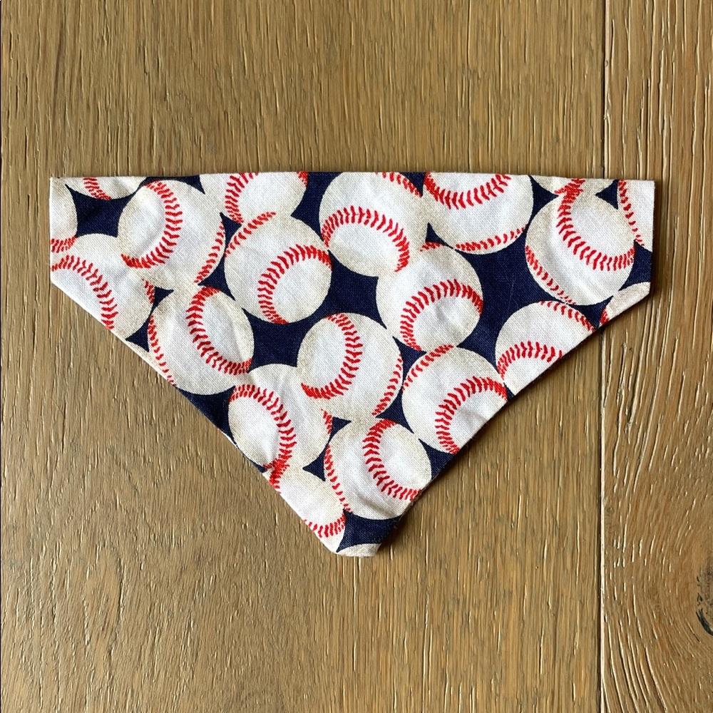 Baseball themed Pet Bandana, small